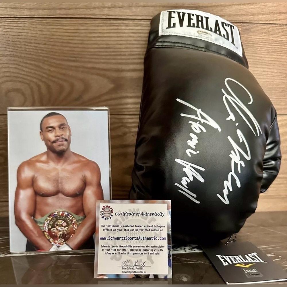 Oliver “The Atomic Bull” McCall Signed Right Everlast Black Boxing Glove | COA